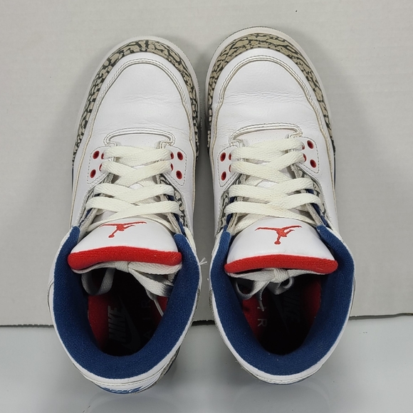 “True Blue” Air Jordan 3 Retro Sz 5.5Y 7W F2 - Picture 7 of 7